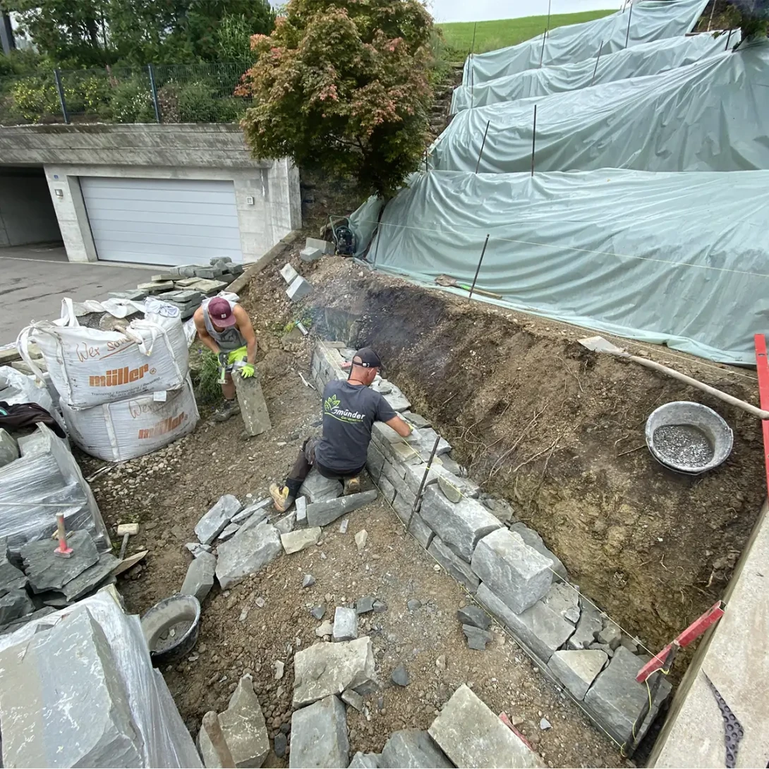 Trockensteinmauer